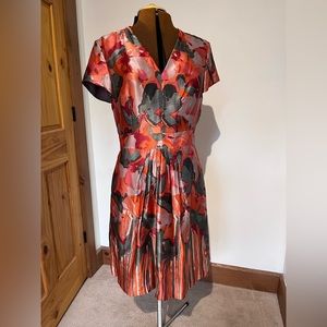 Banana Republic silk watercolour floral dress